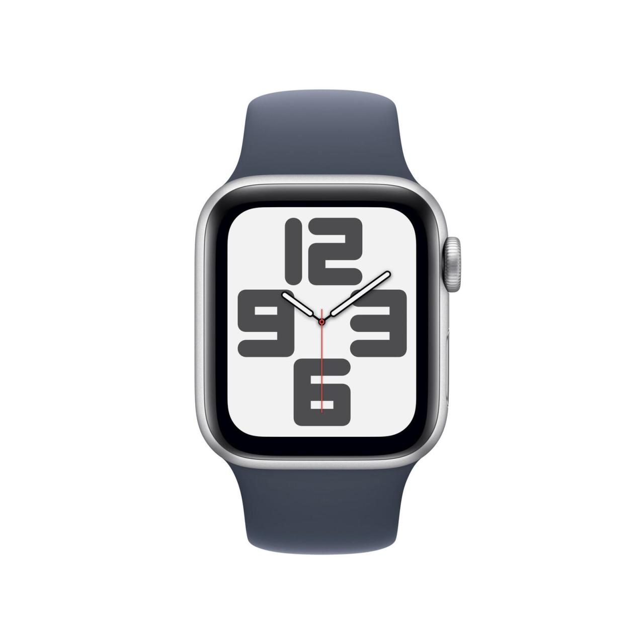 Apple Watch SE (GPS) 40mm Aluminiumgehäuse silber, Sportband sturmblau (Größe... von Apple