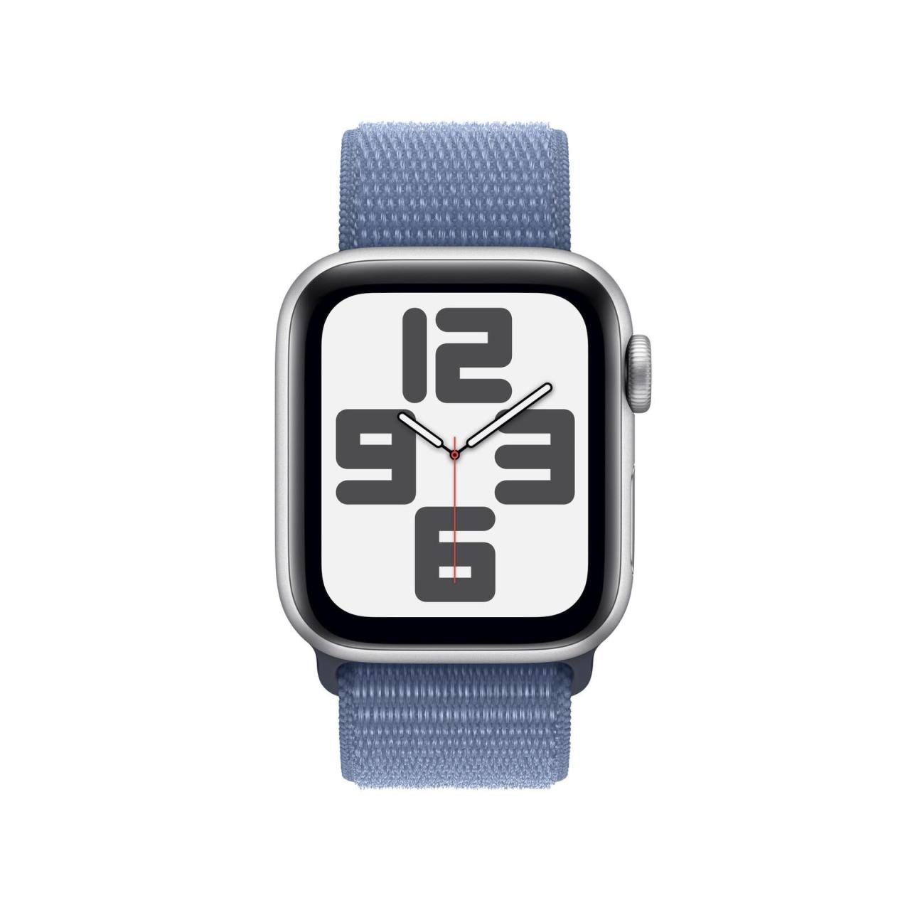 Apple Watch SE (GPS) 40mm Aluminiumgehäuse silber, Sportloop sturmblau von Apple