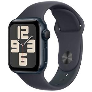 Apple Watch SE 40 mm Aluminium (GPS) Sportarmband M/L  mitternacht von Apple