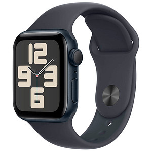 Apple Watch SE 40 mm Aluminium (GPS) Sportarmband S/M  mitternacht von Apple