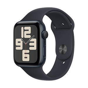 Apple Watch SE 44 mm (GPS) Sportarmband S/M  mitternacht von Apple