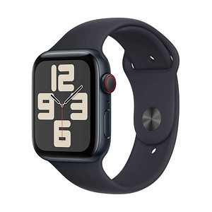 Apple Watch SE 44 mm (GPS+Cellular) Sportarmband M/L  mitternacht von Apple