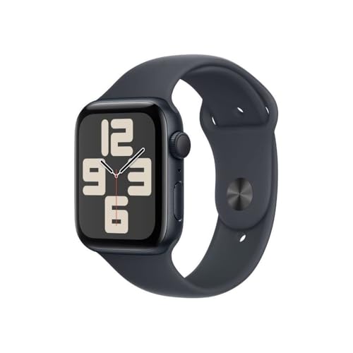 Apple Watch SE (2. Generation) GPS 44 mm Smartwatch mit Aluminiumgehäuse in Mitternacht und Sportarmband in Mitternacht (M/L). Fitness und Schlaftracker, Unfallerkennung, Retina Display, Wasserschutz Apple Watch SE (2. Generation) GPS 44 mm Smartwatch mit Aluminiumgehäuse in Mitternacht und Sportarmband in Mitternacht (M/L). Fitness und Schlaftracker, Unfallerkennung, Retina Display, Wasserschutz von Apple