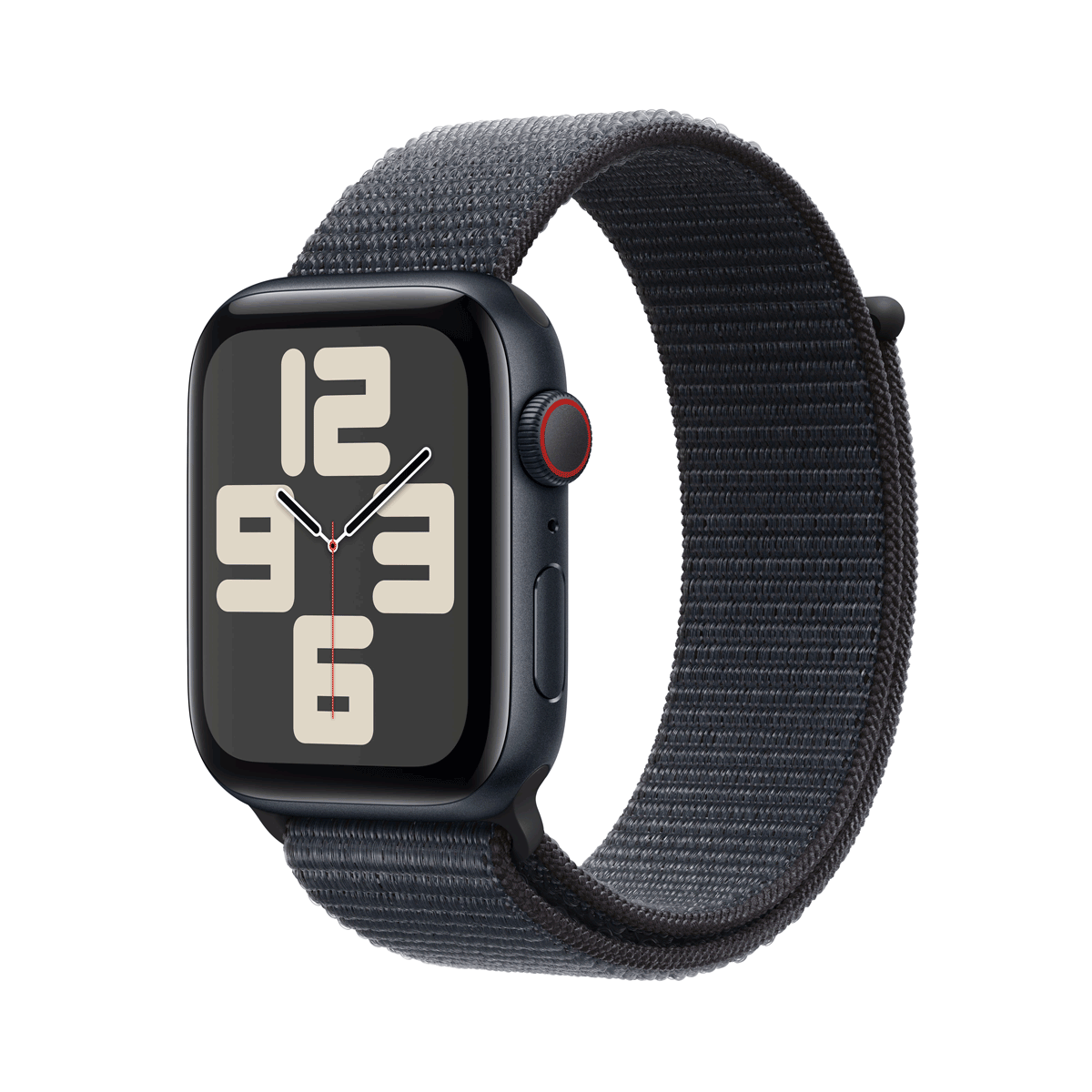 Apple Watch SE GPS + Cellular 44mm Midnight Aluminium Case mit Ink Sport Band (MXGN3QF/A) von Apple