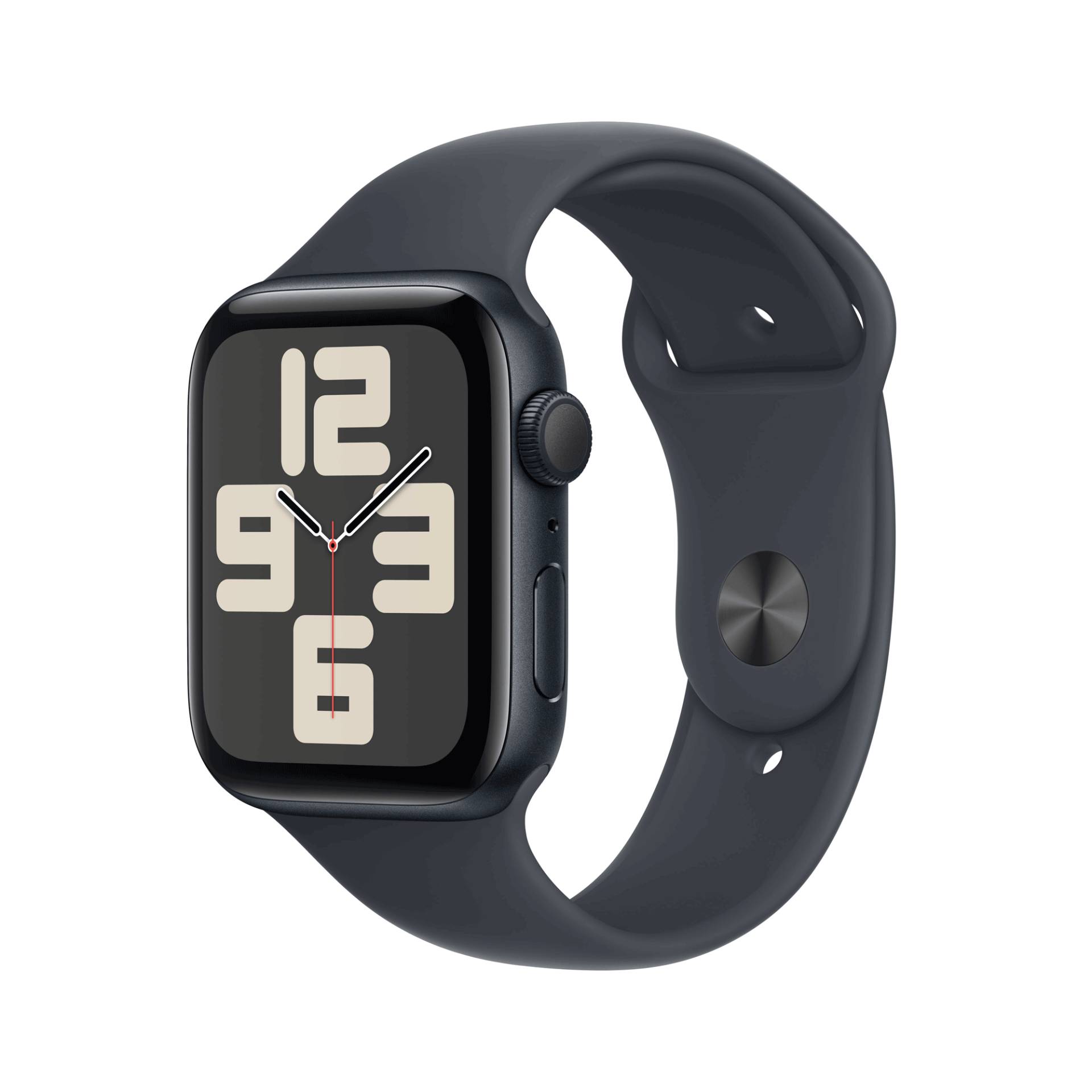Apple Watch SE GPS 44mm Midnight Aluminium Case mit Midnight Sport Band - M/L (MXEK3QF/A) von Apple