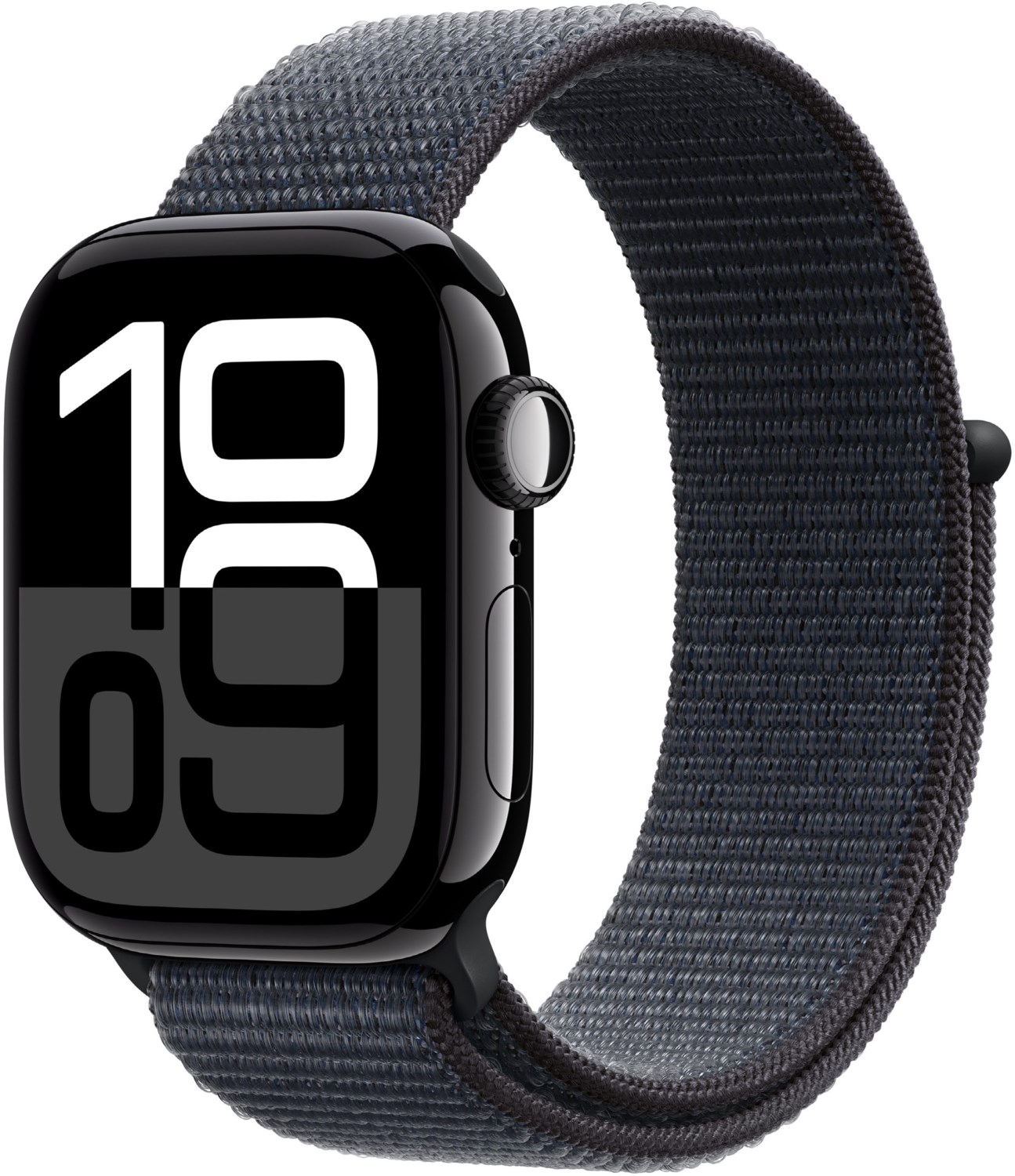 Apple Watch Series 10 (42mm) GPS Aluminium mit Sport Loop diamantschwarz/tinte von Apple