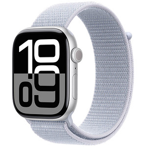 Apple Watch Series 10 46 mm Aluminium (GPS) Sport Loop  blaue Wolke, silber von Apple