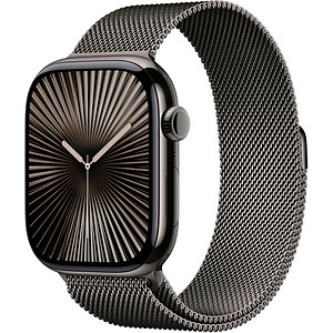 Apple Watch Series 10 46 mm Titan (GPS+Cellular) Milanaise Armband S/M  schiefer von Apple