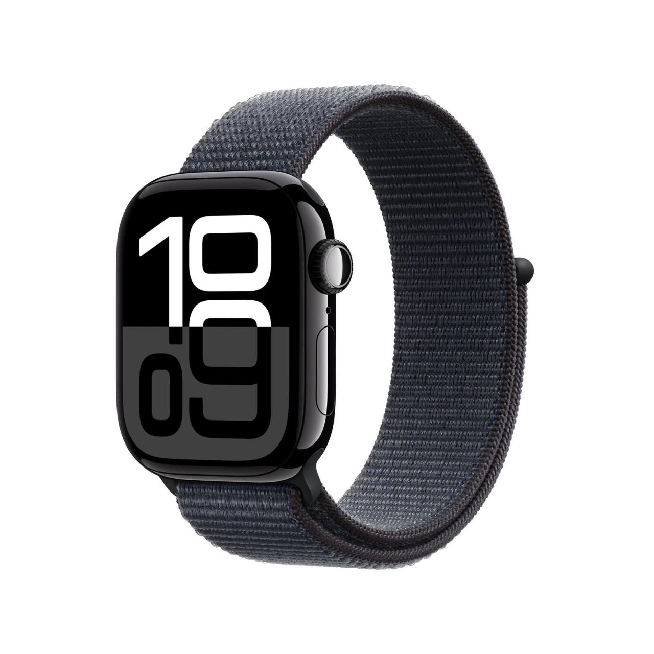Apple Watch Series 10 Aluminiumgehäuse (GPS + Cellular) 42mm Diamantschwarz (... von Apple