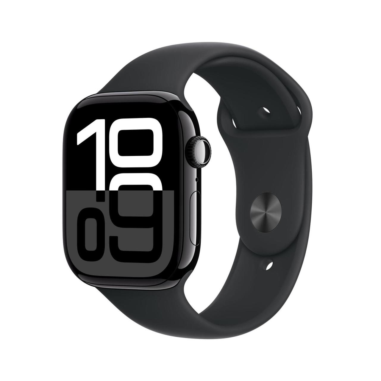 Apple Watch Series 10 Aluminiumgehäuse GPS 46mm Diamantschwarz (Sportarmband ... Apple Watch Series 10 Aluminiumgehäuse GPS 46mm Diamantschwarz (Sportarmband ... von Apple