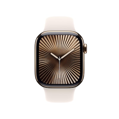 Apple Watch Series 10 LTE 42mm Gold Titangehäuse mit Starlight Sportarmband - S/M Apple Watch Series 10 LTE 42mm Gold Titangehäuse mit Starlight Sportarmband - S/M von Apple