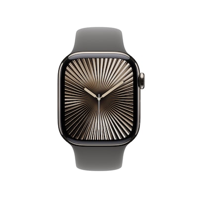 Apple Watch Series 10 LTE 42mm Natural Titangehäuse mit Stone Grey Sportarmband - M/L Apple Watch Series 10 LTE 42mm Natural Titangehäuse mit Stone Grey Sportarmband - M/L von Apple