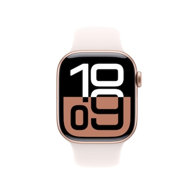 Apple Watch Series 10 LTE 42mm Rose Gold Aluminiumgehäuse mit Light Blush Sportarmband - M/L Apple Watch Series 10 LTE 42mm Rose Gold Aluminiumgehäuse mit Light Blush Sportarmband - M/L von Apple