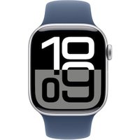 Apple Watch Series 10 LTE 42mm Silver Aluminiumgehäuse mit Denim Sportarmband - M/L von Apple