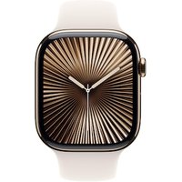 Apple Watch Series 10 LTE 46mm Gold Titangehäuse mit Starlight Sportarmband - S/M Apple Watch Series 10 LTE 46mm Gold Titangehäuse mit Starlight Sportarmband - S/M von Apple