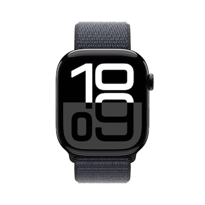 Apple Watch Series 10 LTE 46mm Diamantschwarz Aluminiumgehäuse mit Ink Sport Loop Apple Watch Series 10 LTE 46mm Diamantschwarz Aluminiumgehäuse mit Ink Sport Loop von Apple