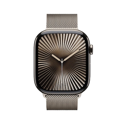 Apple Watch Series 10 LTE 46mm Natural Titangehäuse mit Natural Milanese Loop - M/L Apple Watch Series 10 LTE 46mm Natural Titangehäuse mit Natural Milanese Loop - M/L von Apple