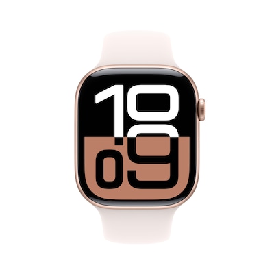 Apple Watch Series 10 LTE 46mm Rose Gold Aluminiumgehäuse mit Light Blush Sportarmband - M/L Apple Watch Series 10 LTE 46mm Rose Gold Aluminiumgehäuse mit Light Blush Sportarmband - M/L von Apple