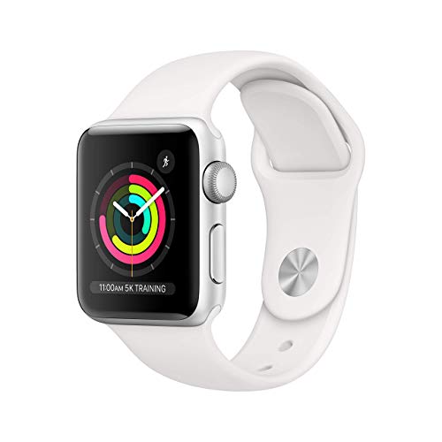 Apple Watch Series 4 40mm (GPS) - Aluminiumgehäuse Silber Weiß Sportarmband (Generalüberholt) von Apple