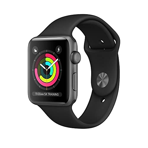 Apple Watch Series 4 40mm (GPS) - Aluminiumgehäuse Space Grau Schwarz Sportarmband (Generalüberholt) von Apple
