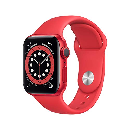 Apple Watch Series 6 GPS, 40 mm Aluminiumgehäuse mit Produkt (ROT) Sportband - Normal (Generalüberholt) von Apple
