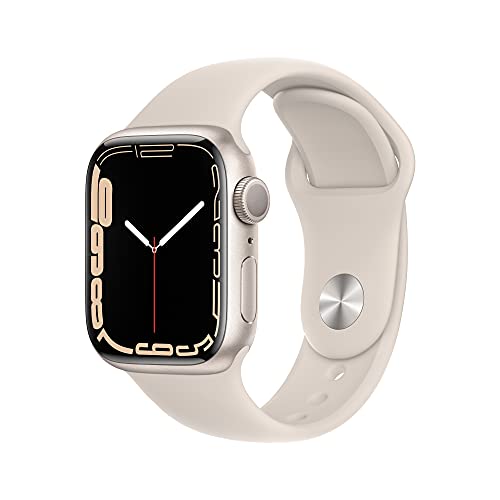 Apple Watch Series 7 (GPS, 41MM) - Aluminiumgehäuse Polarstern Mit Sportarmband Polarstern (Generalüberholt) von Apple