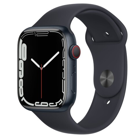 Apple Watch Series 7 45mm GPS Aluminiumgehäuse mitternacht Sportarmband schwarz Apple Watch Series 7 45mm GPS Aluminiumgehäuse mitternacht Sportarmband schwarz von Apple