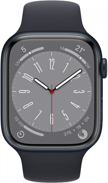 Apple Watch Series 8 45mm GPS Sportarmband mitternacht Aluminiumgehäuse mitternacht Apple Watch Series 8 45mm GPS Sportarmband mitternacht Aluminiumgehäuse mitternacht von Apple