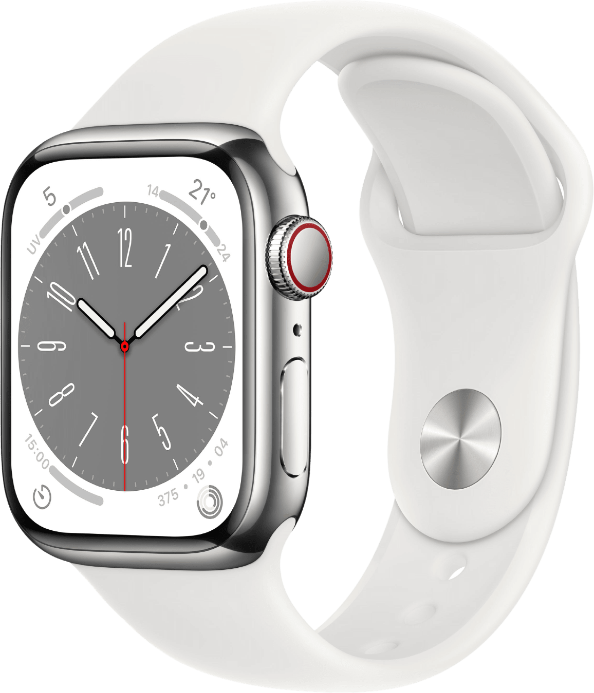 Apple Watch Series 8 GPS + Cellular, Edelstahlgehäuse, 41 mm von Apple