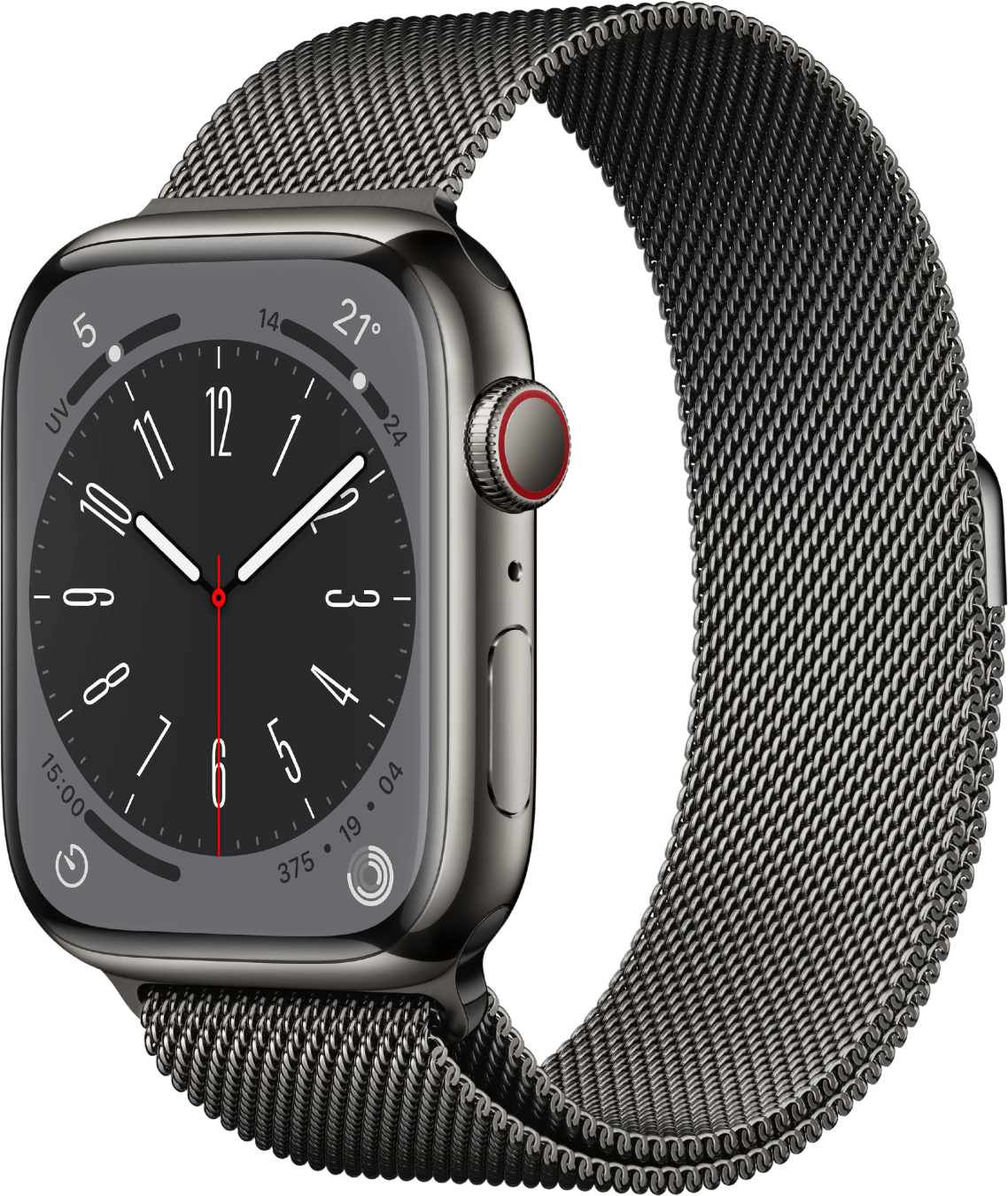 Apple Watch Series 8 GPS + Cellular, Edelstahlgehäuse, 45 mm von Apple