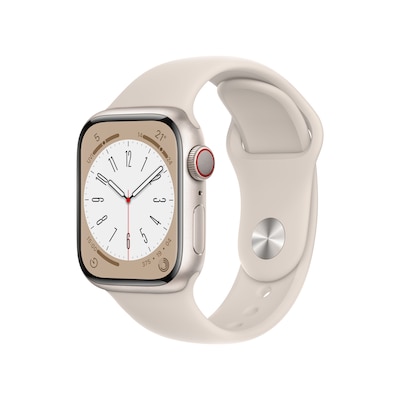 Apple Watch Series 8 LTE 41mm Aluminium Polarstern Sportarmband Polarstern von Apple