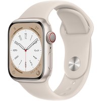 Apple Watch Series 8 LTE 41mm Aluminium Polarstern Sportarmband Polarstern von Apple