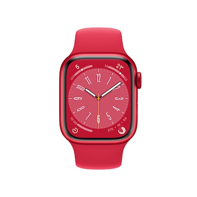 Apple Watch Series 8 LTE 41mm Aluminium Product(RED) Sportarmband Product(RED) von Apple