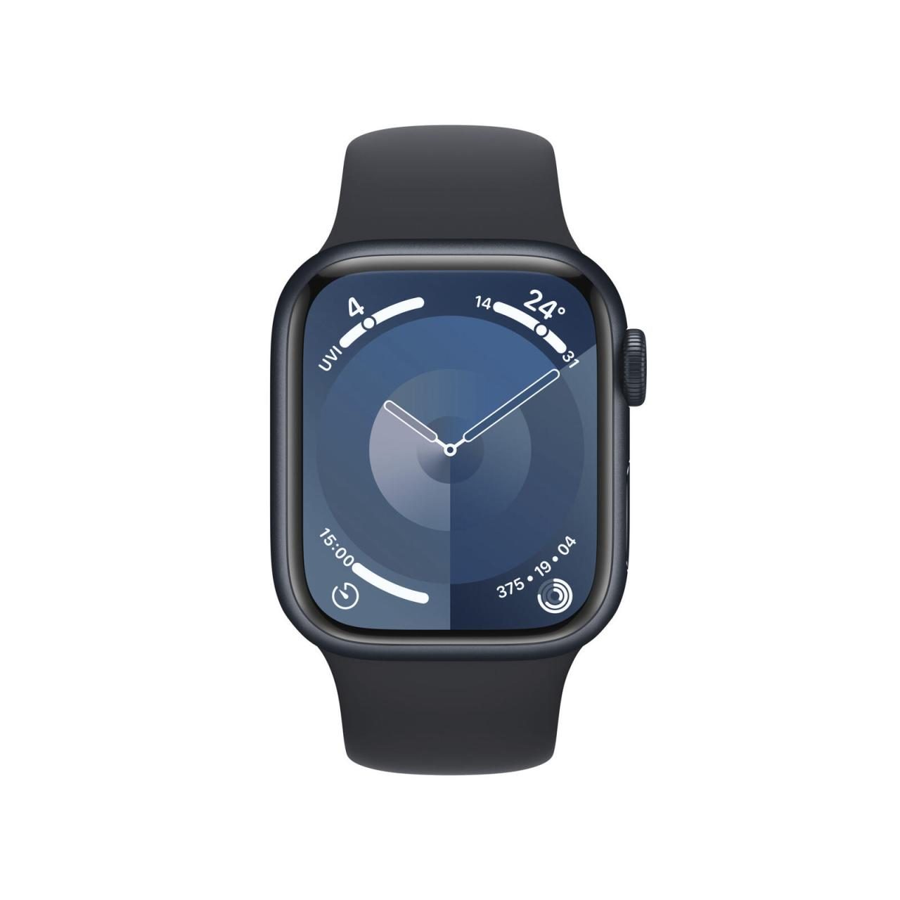 Apple Watch Series 9 (GPS) 41mm Aluminiumgehäuse mitternacht, Sportband mitte... von Apple