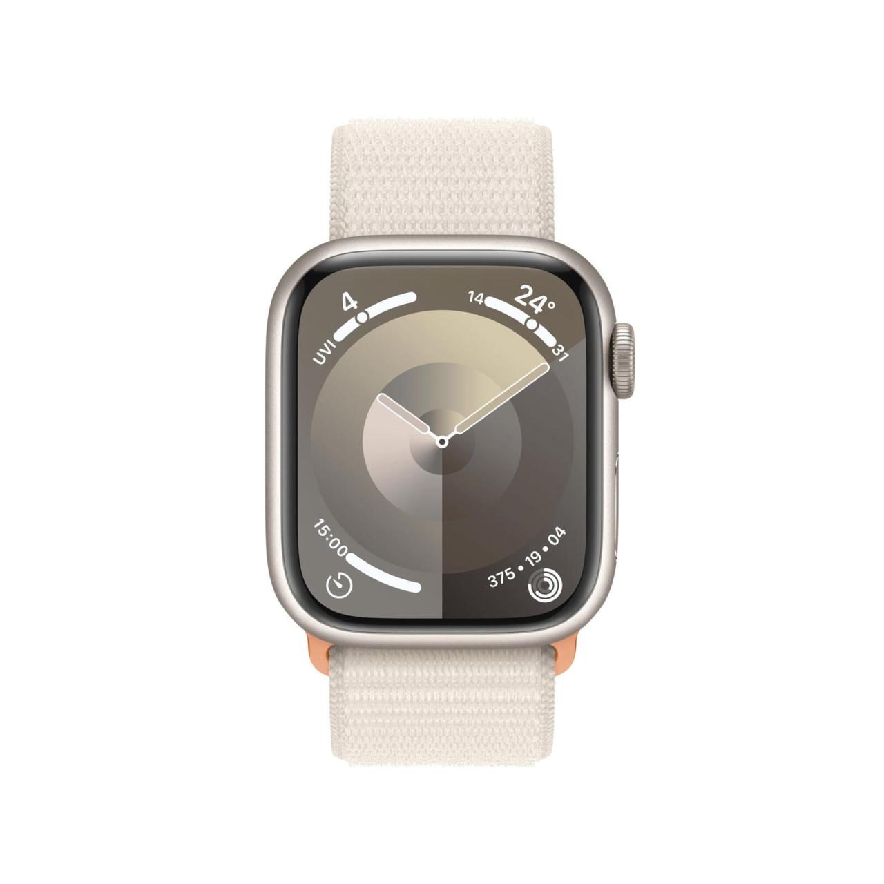 Apple Watch Series 9 (GPS) 41mm Aluminiumgehäuse polarstern, Sport Loop polar... von Apple