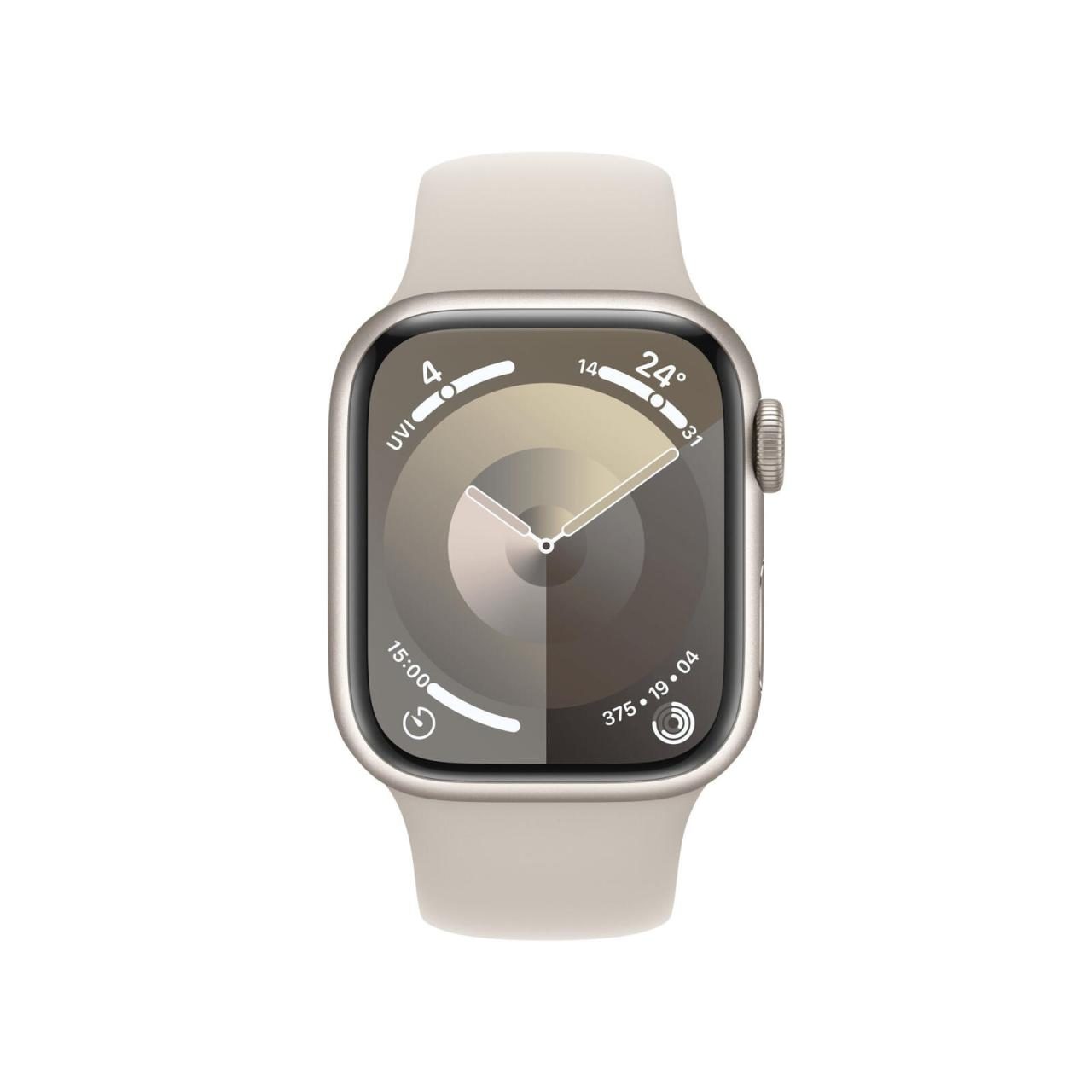 Apple Watch Series 9 (GPS) 41mm Aluminiumgehäuse polarstern, Sportband polars... von Apple