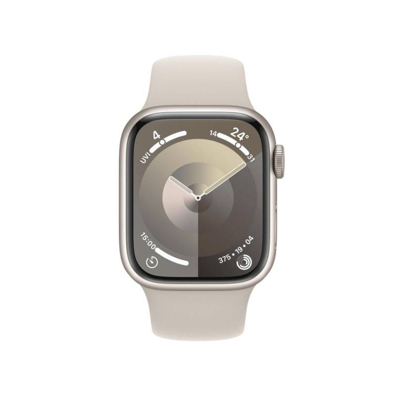 Apple Watch Series 9 (GPS) 45mm Aluminiumgehäuse polarstern, Sportband polars... von Apple