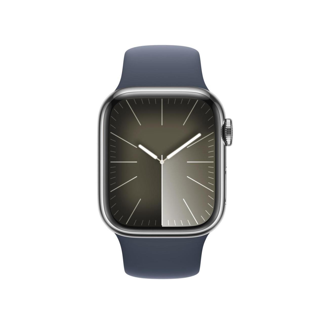 Apple Watch Series 9 (GPS + Cellular) 45mm Aluminiumgehäuse silber, Sportband... von Apple
