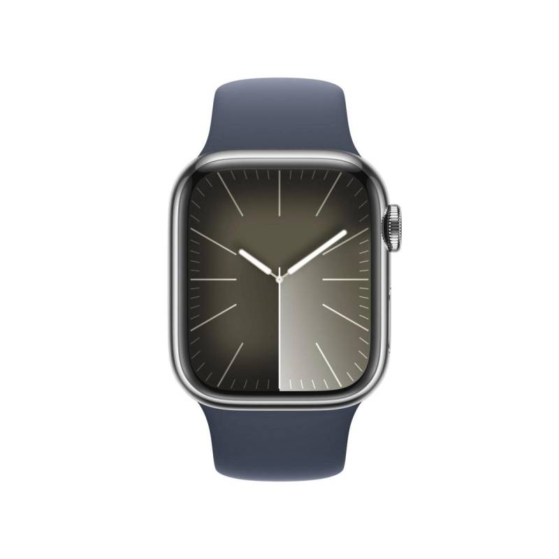 Apple Watch Series 9 (GPS + Cellular) 45mm Edelstahlgehäuse silber, Sportband... von Apple