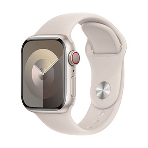 Apple Watch Series 9 41 mm Aluminium (GPS+Cellular) Sportarmband S/M  polarstern von Apple