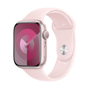 Apple Watch Series 9 45 mm Aluminium (GPS) Sportarmband M/L  pink von Apple