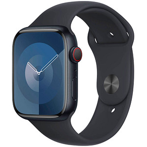 Apple Watch Series 9 45 mm Aluminium (GPS+Cellular) Sportarmband S/M  mitternacht von Apple