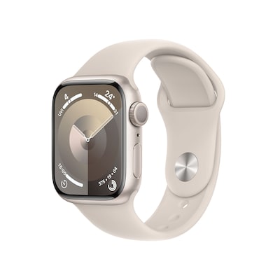 Apple Watch Series 9 GPS 41mm Aluminium Polarstern Sportarmband Polarstern - M/L von Apple