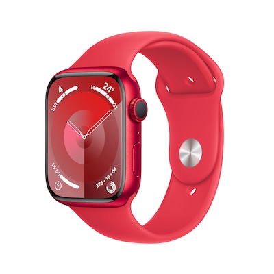 Apple Watch Series 9 GPS 45mm Aluminium Product(RED) Sportarmband ProductRED S/M von Apple