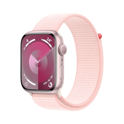 Apple Watch Series 9 GPS 45mm Aluminium Rosè Sport Loop Hellrosa von Apple
