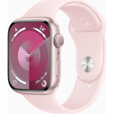 Apple Watch Series 9 GPS 45mm Aluminium Rosè Sportarmband Hellrosa - S/M von Apple