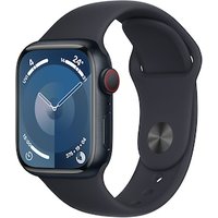 Apple Watch Series 9 LTE 41mm Aluminium Mitternacht Sportarmband Mitternacht M/L von Apple