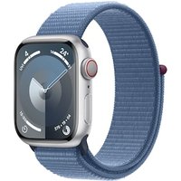 Apple Watch Series 9 LTE 41mm Aluminium Silber Sport Loop Winterblau von Apple