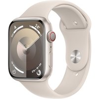 Apple Watch Series 9 LTE 45mm Aluminium Polarstern Sportarmband Polarstern - S/M von Apple