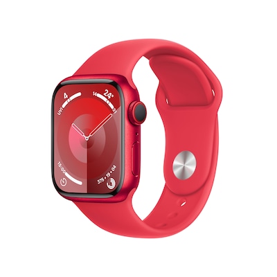 Apple Watch Series 9 LTE 45mm Aluminium Product(RED) Sportarmband ProductRED S/M von Apple